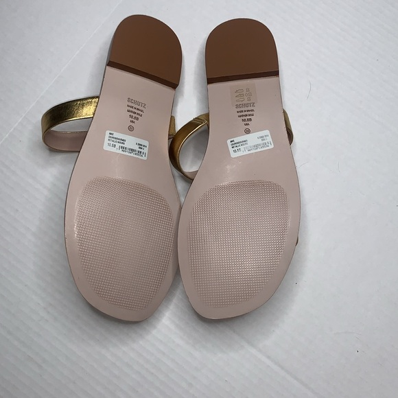 SCHUTZ Gold and Brown Sandals - Picture 5 of 9